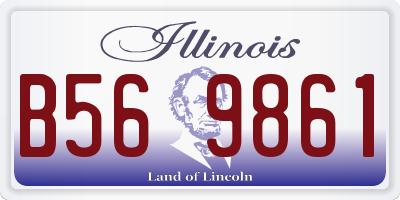 IL license plate B569861