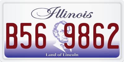 IL license plate B569862
