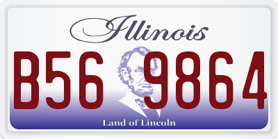 IL license plate B569864