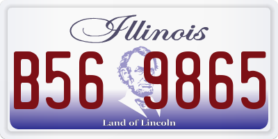 IL license plate B569865