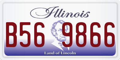 IL license plate B569866