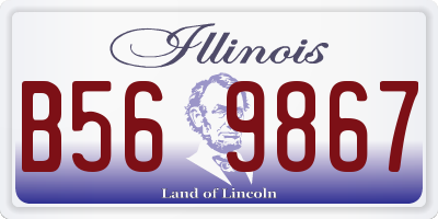 IL license plate B569867
