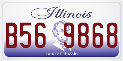 IL license plate B569868