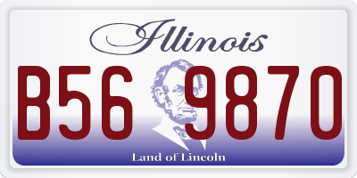 IL license plate B569870