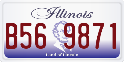 IL license plate B569871