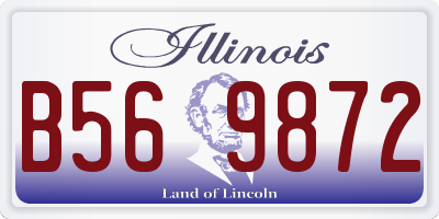 IL license plate B569872