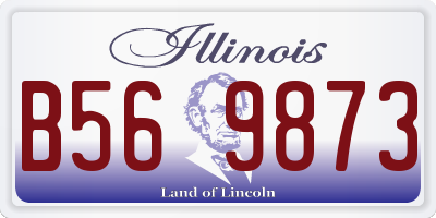 IL license plate B569873