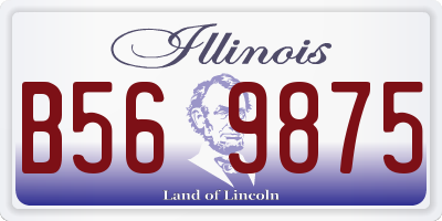 IL license plate B569875