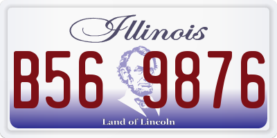 IL license plate B569876