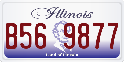 IL license plate B569877