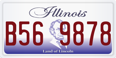 IL license plate B569878