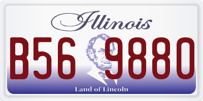 IL license plate B569880
