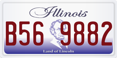 IL license plate B569882