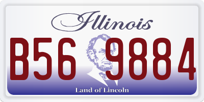 IL license plate B569884