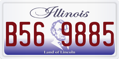 IL license plate B569885