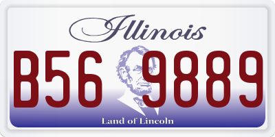 IL license plate B569889