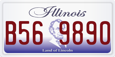 IL license plate B569890