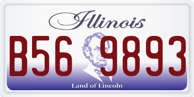 IL license plate B569893