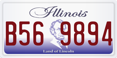IL license plate B569894