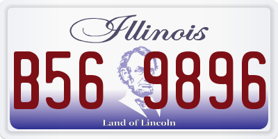 IL license plate B569896