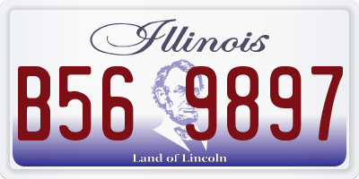 IL license plate B569897
