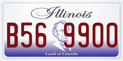 IL license plate B569900
