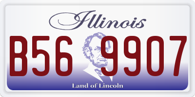 IL license plate B569907