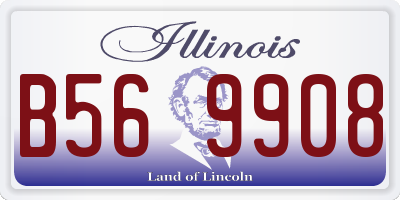 IL license plate B569908