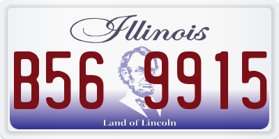 IL license plate B569915