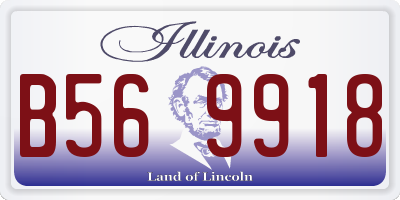 IL license plate B569918