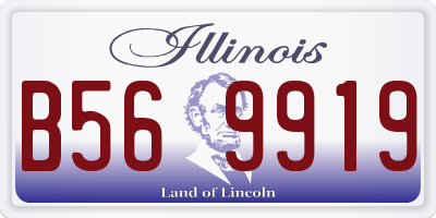 IL license plate B569919
