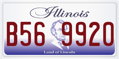 IL license plate B569920