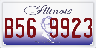 IL license plate B569923
