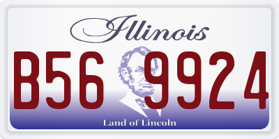IL license plate B569924