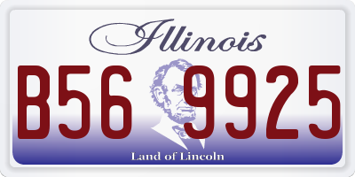 IL license plate B569925