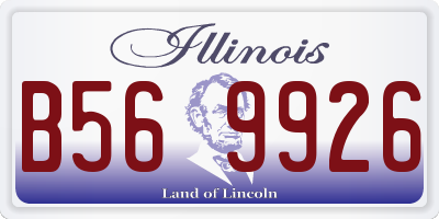 IL license plate B569926