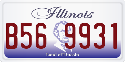 IL license plate B569931