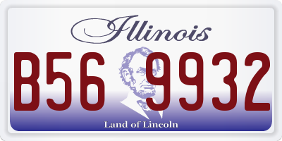 IL license plate B569932