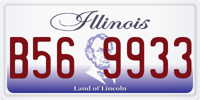 IL license plate B569933