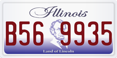 IL license plate B569935