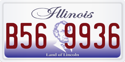 IL license plate B569936