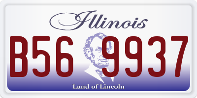 IL license plate B569937
