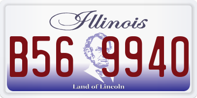 IL license plate B569940