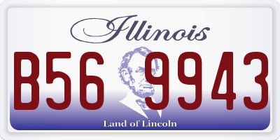 IL license plate B569943