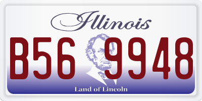 IL license plate B569948