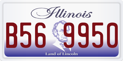 IL license plate B569950