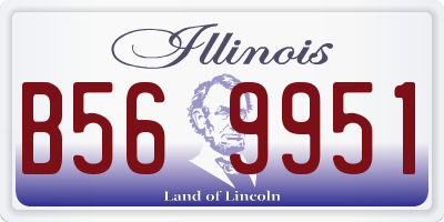 IL license plate B569951