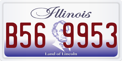 IL license plate B569953