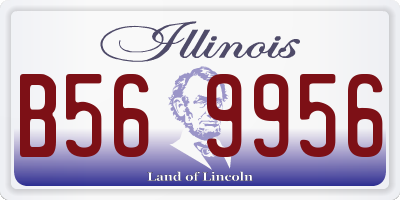 IL license plate B569956