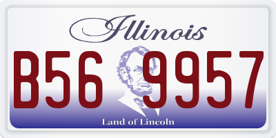 IL license plate B569957